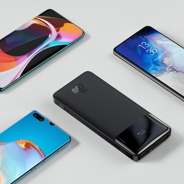 Повербанк Baseus Bipow 10000 mAh 20W Digital Display Чорний (PPBD050301) - фото 9