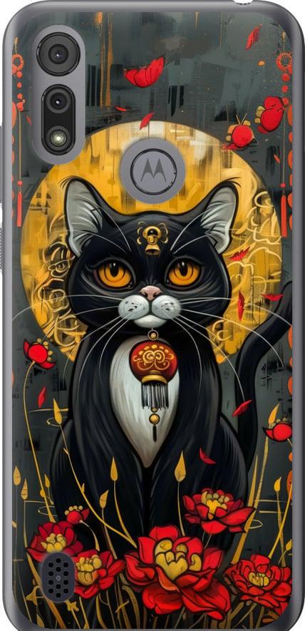 Чехол на Motorola E6i China Cat (6134u-2355-42517)