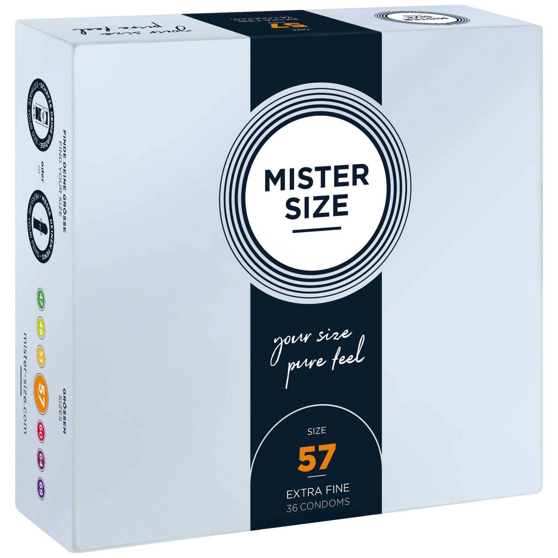 Презервативи Mister Size Pure Feel 0,05 мм р. 57 36 шт. (SO8052)