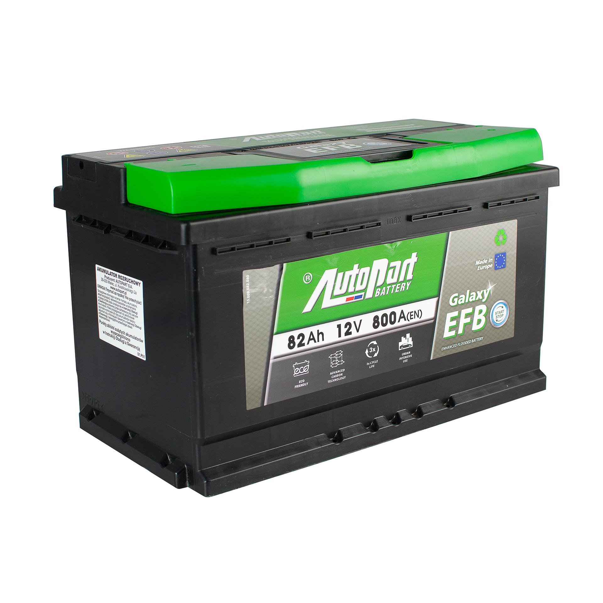 Аккумулятор Autopart Galaxy EFB_Start-Stop Euro 82 Ah/12 V