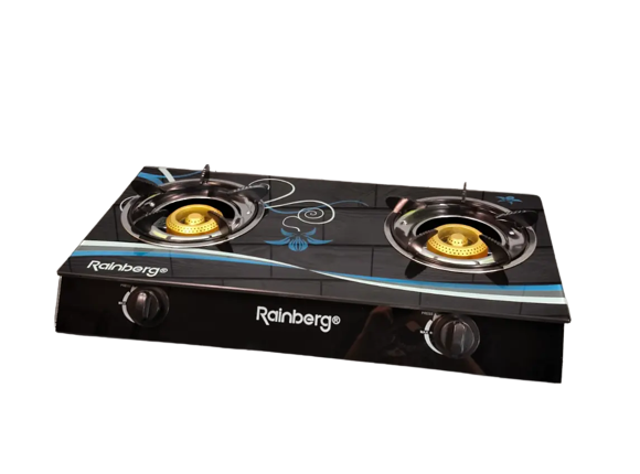 Плита газовая настольная Rainberg RB-2231 на 2 конфорки нержавеющая сталь (24637363)