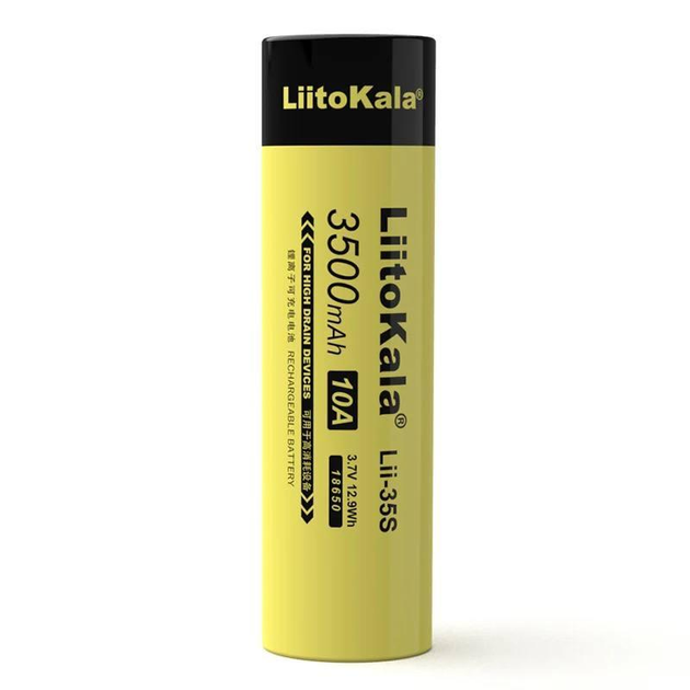 Аккумулятор литий-ионная высокого тока LiitoKala 18650 Lii-35S 3500 mAh 3,7V (000984)
