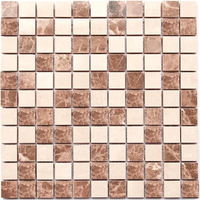 Керамическая мозаика Kotto Ceramica СМ 3023 C2 300x300x9 мм/25x25 мм Beige/White