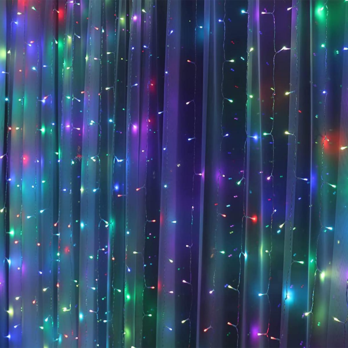 Гирлянда светодиодная Водопад 3х3 м с переходником Разноцветный (ULT-2644944)