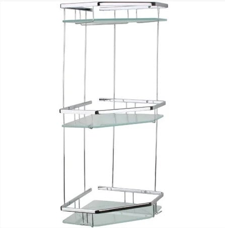 Полочка для ванной комнаты со стеклом Celik 19x19x55см 25182 (латунь) Полочка для ванной комнаты со стеклом Celik 19x19x55см 25182 (латунь)