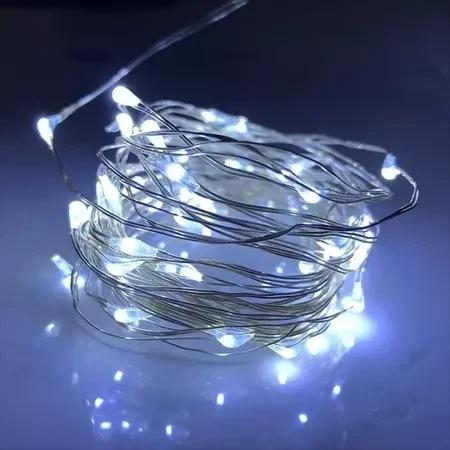 Гирлянда Капля росы от батареек/USB 50 LED 5 м Холодный белый (ULT-3726591)