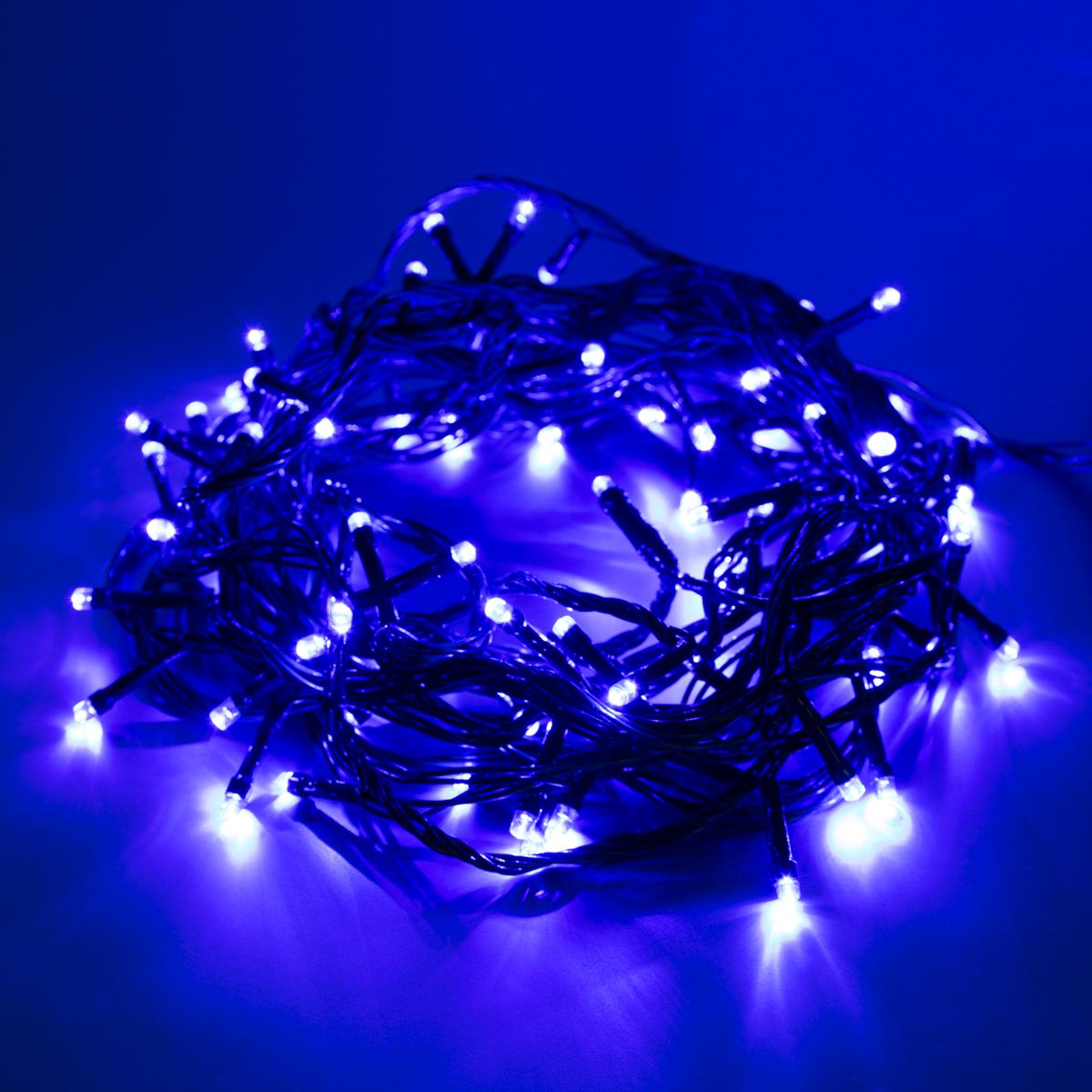 Светодиодная гирлянда AJ-1003 84 Led 8 м Синий (1008937-Blue)