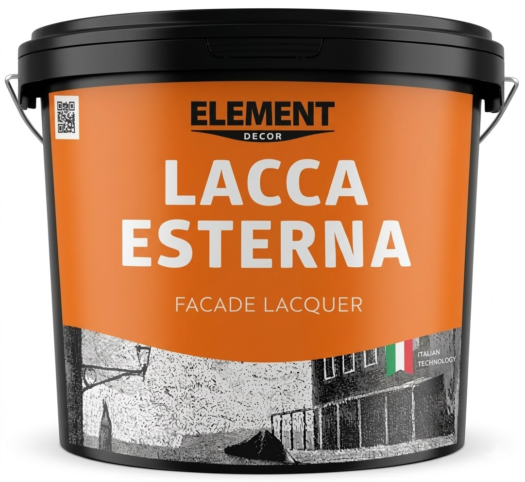 Лак фасадный акриловый Element Decor Lacca Esterna 10 л (2965994170)