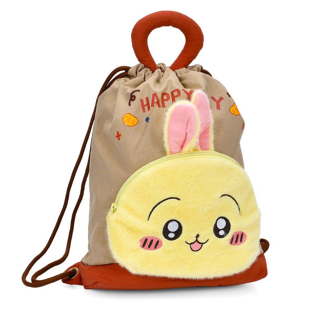Рюкзак для обуви YG0141 плюш 300 г 36x39x10,5 см Коричневый с бежевым (26528855)