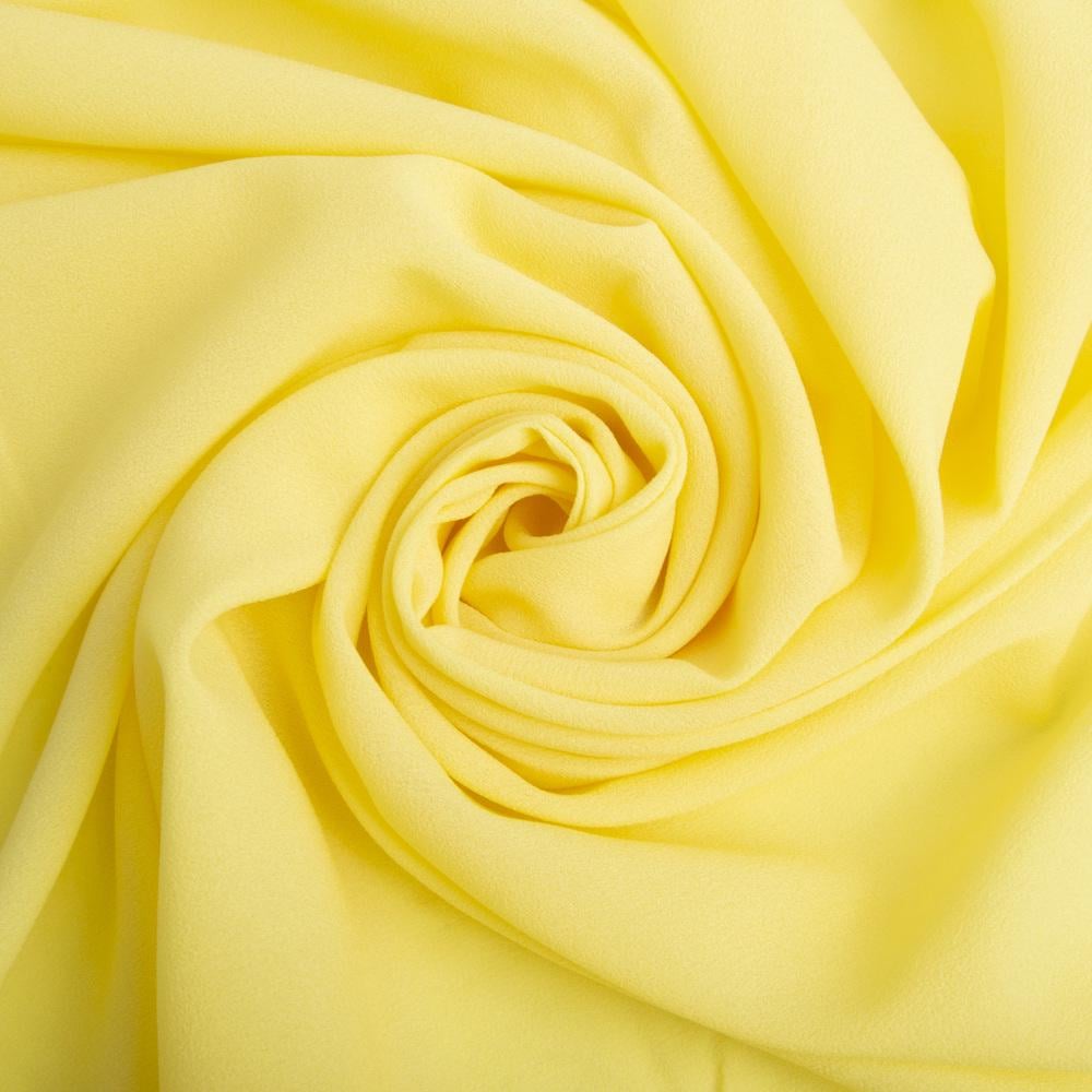 Ткань шифон Мосс креп Лимонный (24674)