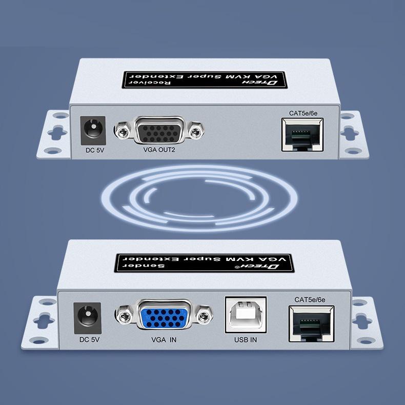 Экстендер Dtech DT-7044 2nd VGA KVM 100 м (1480450669) - фото 4