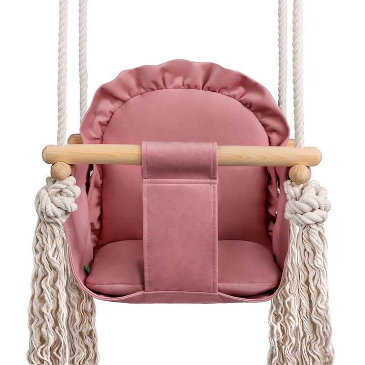 Детские качели подвесные Lulando SWING FRILL Розовый - фото 2