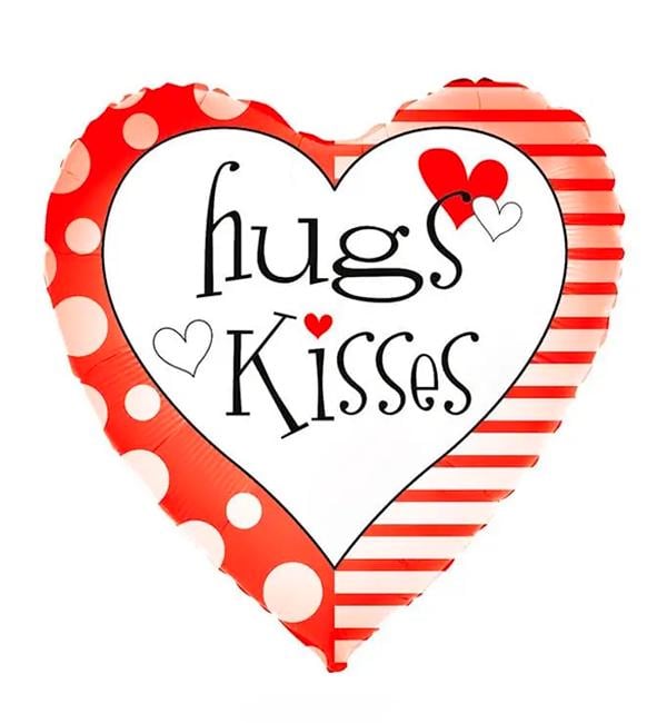 Воздушный шар "Hugs&Kisses" 45 см (10806745) Воздушный шар "Hugs&Kisses" 45 см (10806745)