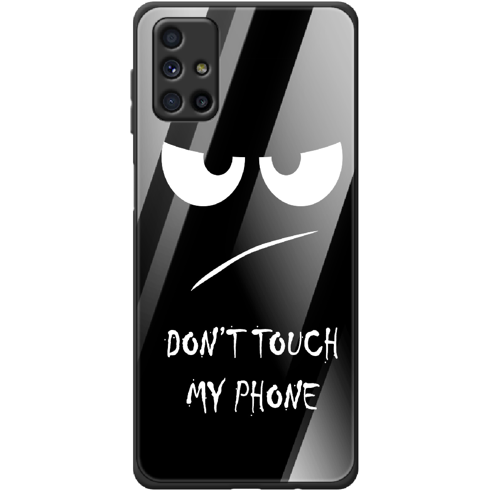 Чехол Boxface Samsung M515 Galaxy M51 Don't Touch my Phone Черный силикон со стеклом (40937-up535-41436)