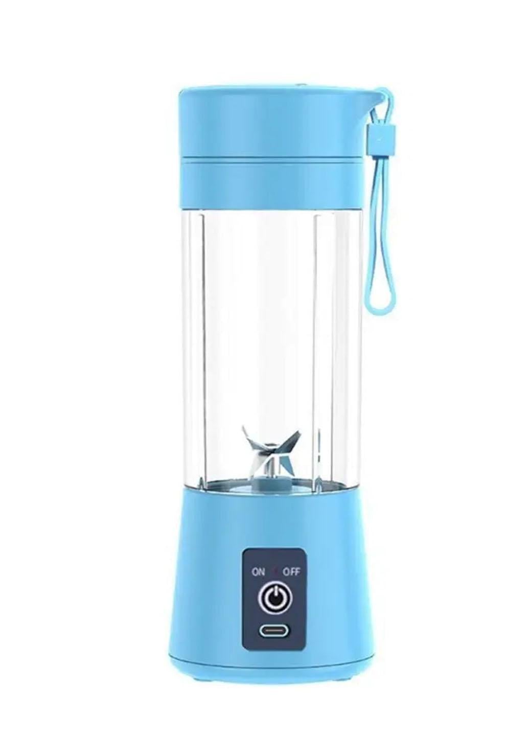 Фітнес блендер портативний Xo Smart Juice USB для смузі 380 мл Блакитний (U031)
