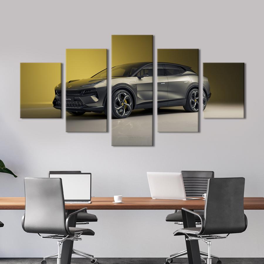 Картина на холсте Британский внедорожник Lotus Eletre 162x80 см (1345-52)