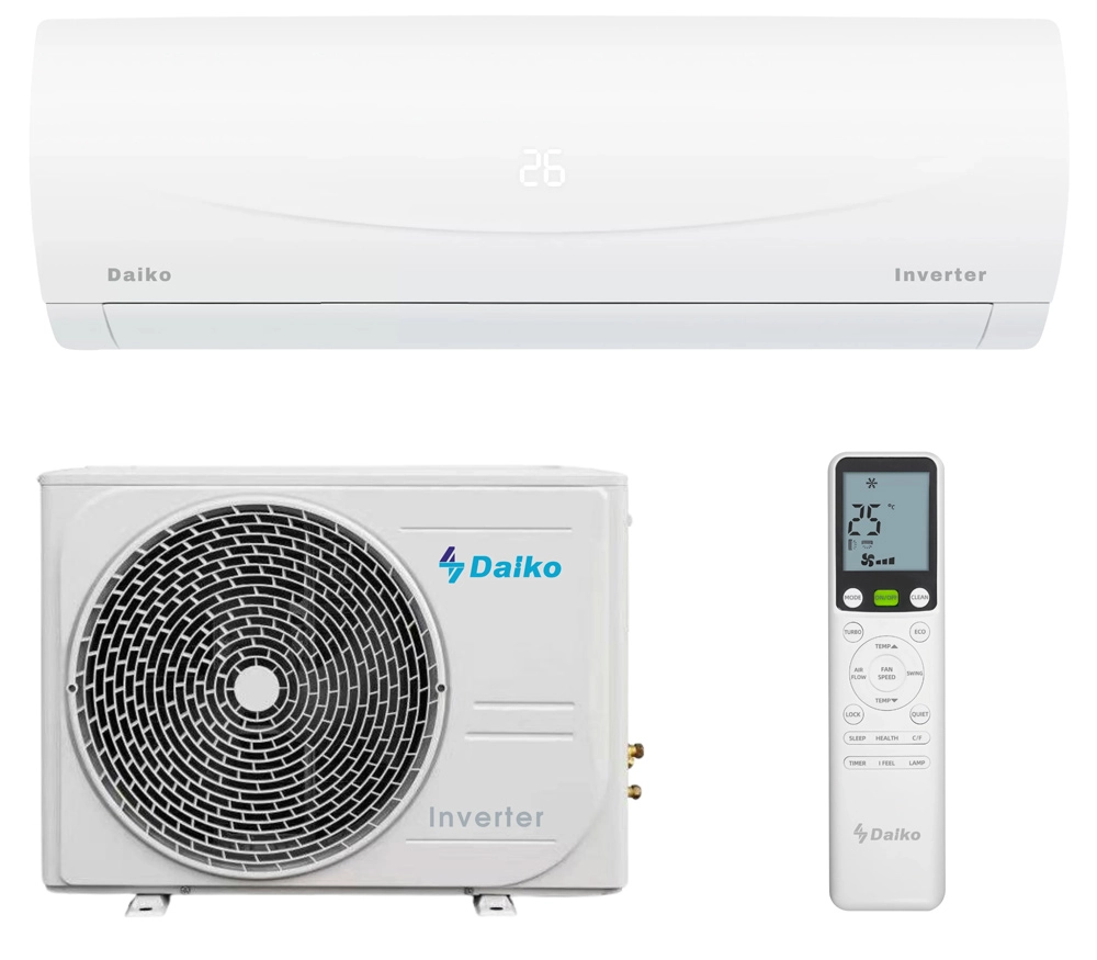 Кондиціонер DAIKO Lotus Inverter RATS-H24NVR/RATS-H24INVR R32 Wi-Fi вбудований (37983996)