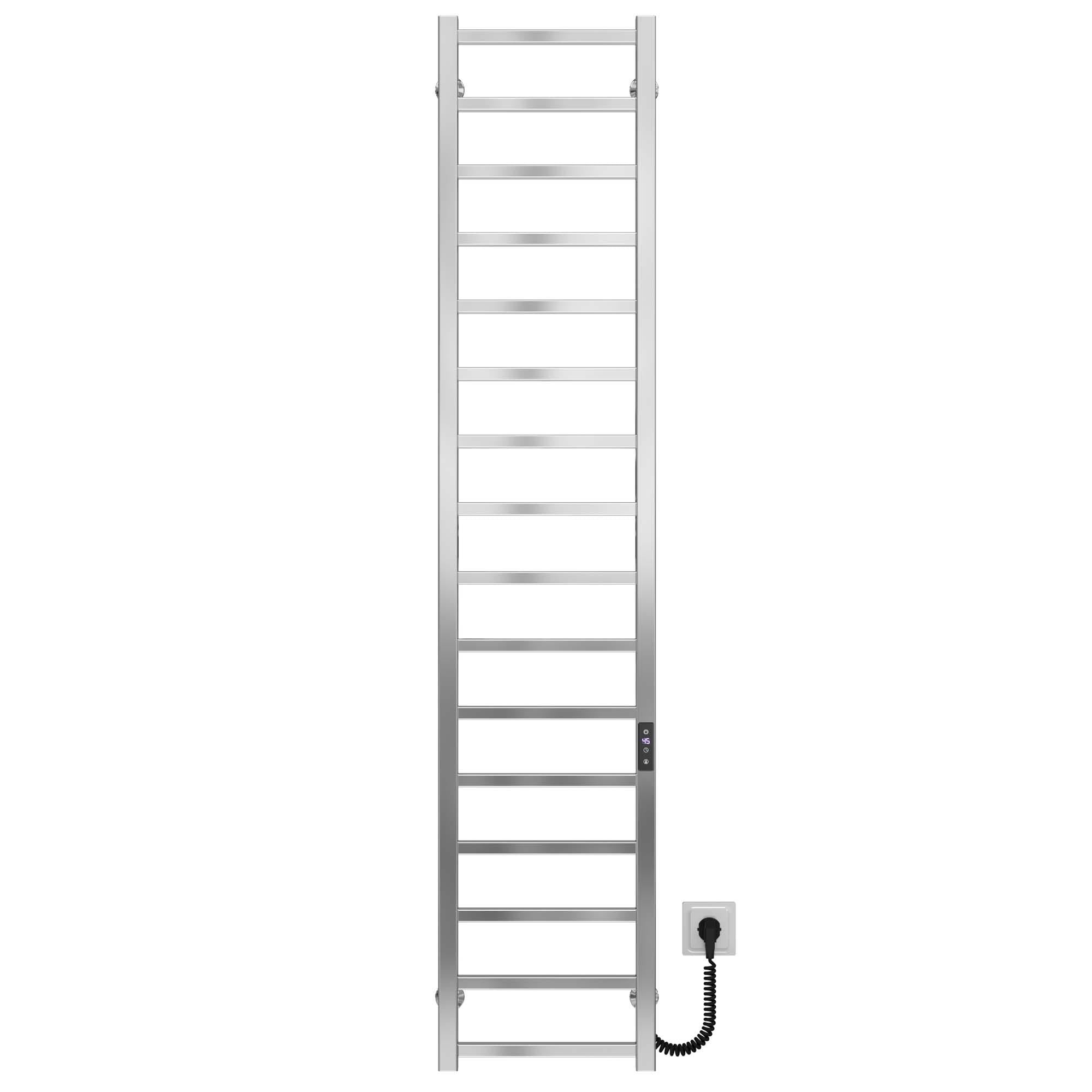 Полотенцесушитель электрический Deffi Forest П16 JD04 правое подключение нержавеющая сталь 300х1600 мм Хром (A.FR.160.30.16.E.C.R.2)