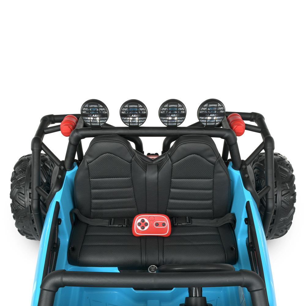 Детский электромобиль Bambi Racer JS3168EBLR-4/24V двухместный Голубой - фото 3