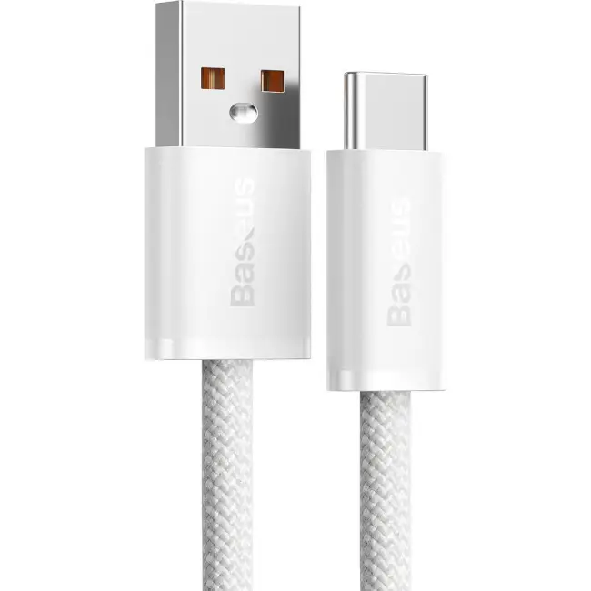 Кабель BASEUS Dynamic Series Fast Charging Cable USB to Type-C CALD000602 100W 1 м White - фото 2