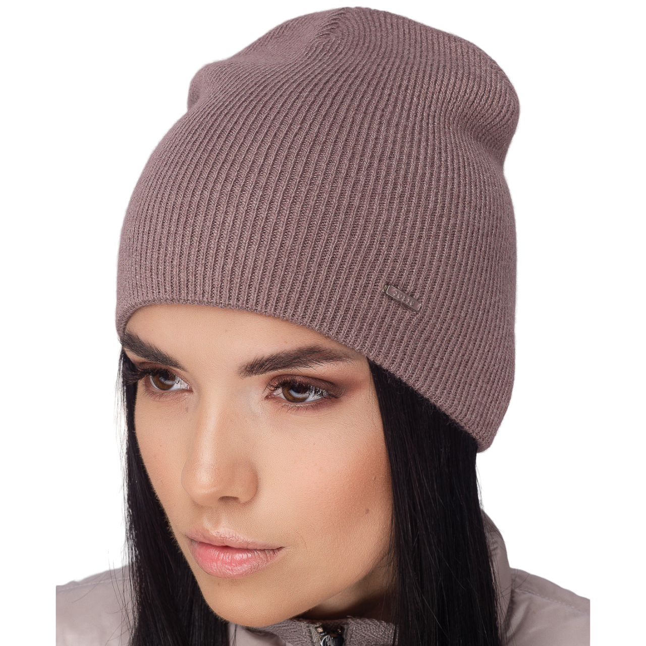 Шапка женская полушерстяная Leks Гремми one size Кофе - фото 1