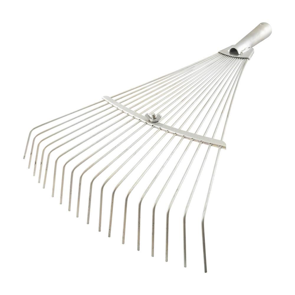 Грабли веерные раздвижные оцинкованные Mastertool 18 спиц 500х390 мм Серебристый (14-6227)