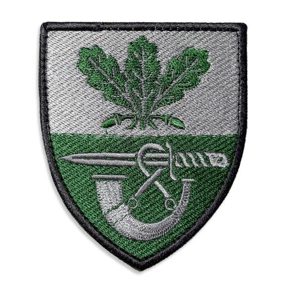 Шеврон на липучке IDEIA 61 отдельная пехотная егерская бригада 7х8 см Серый (2200004269986)