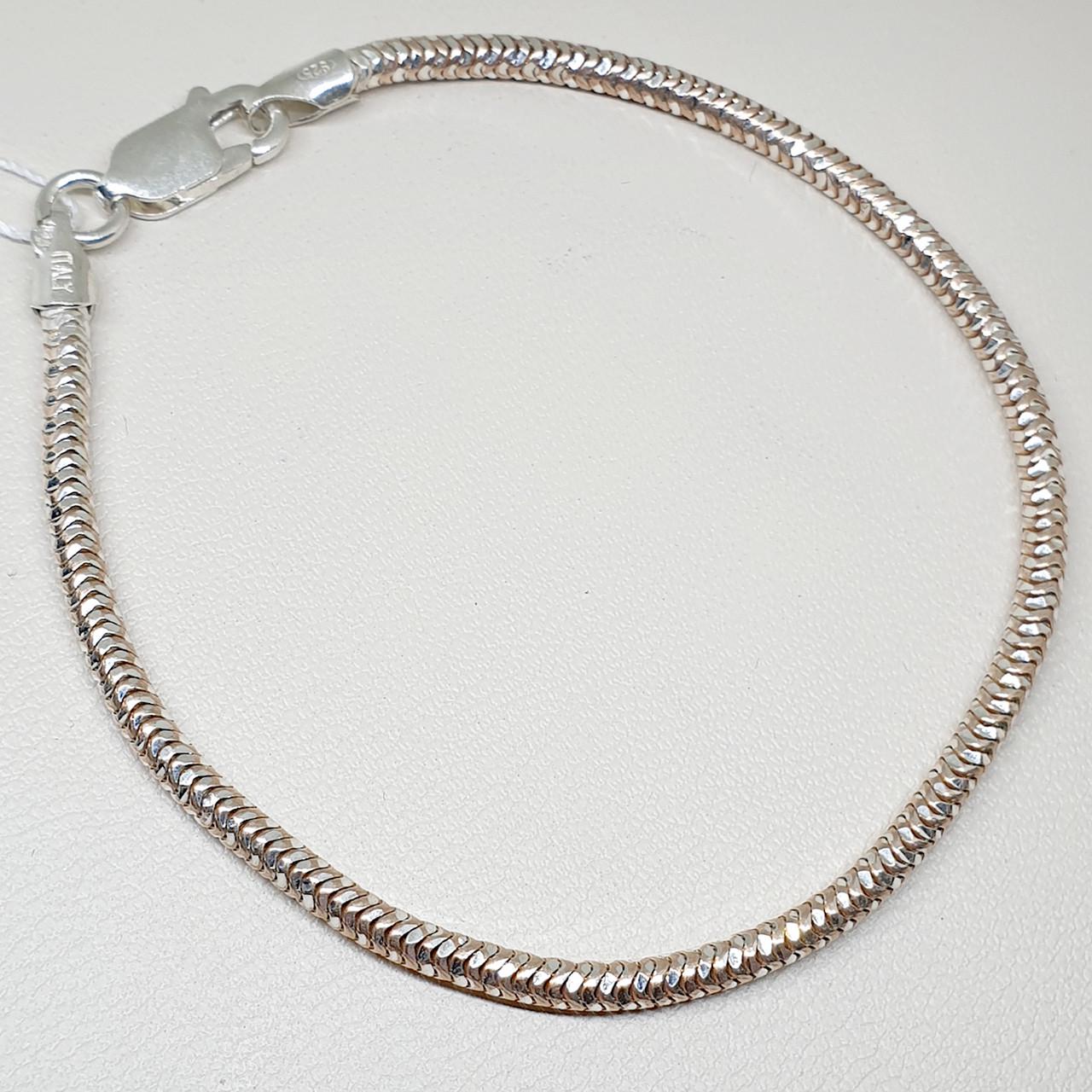 Браслет серебряный Снейк р. 17,5 4,55 г