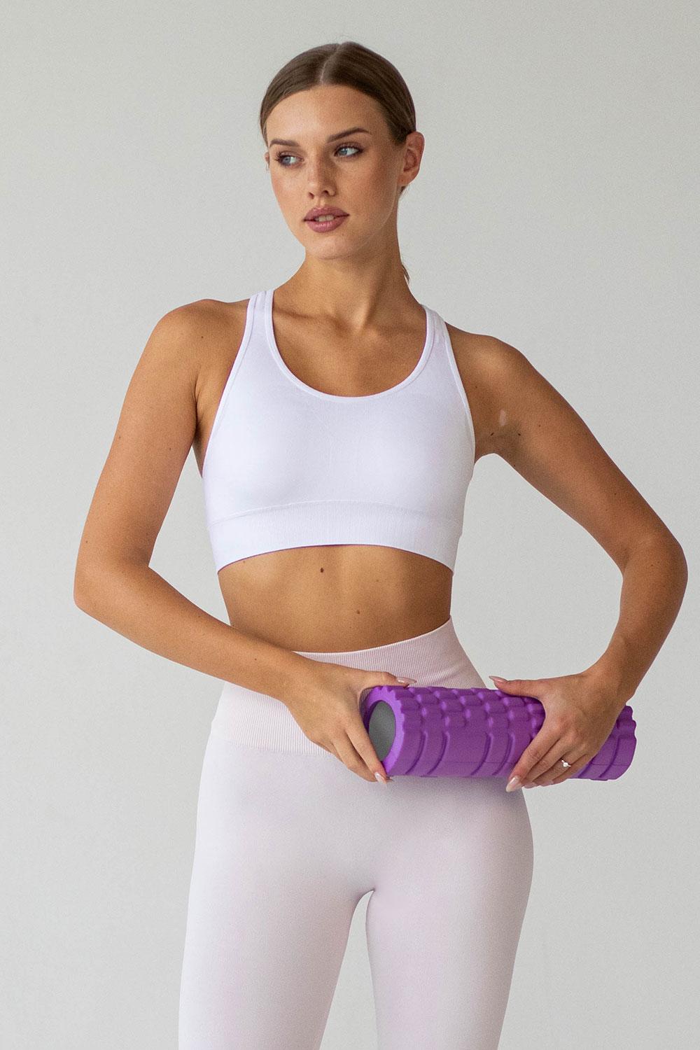 Топ женский бесшовный Giulia FLEX TOP FREE S/M White