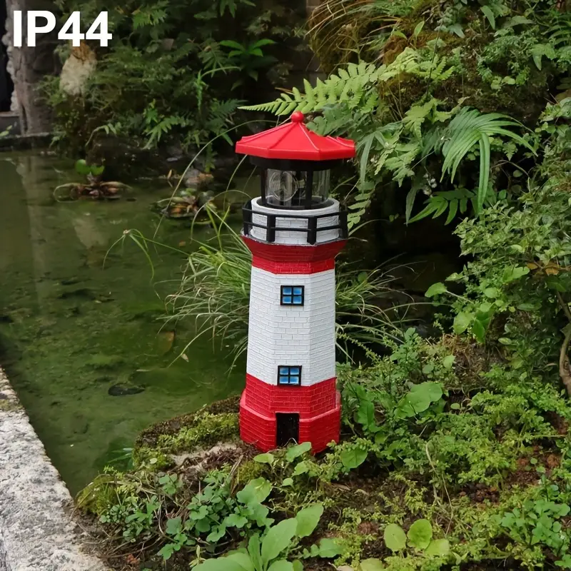 Маяк садовый с солнечной батареей и вращающимся светом (28586770) - фото 3