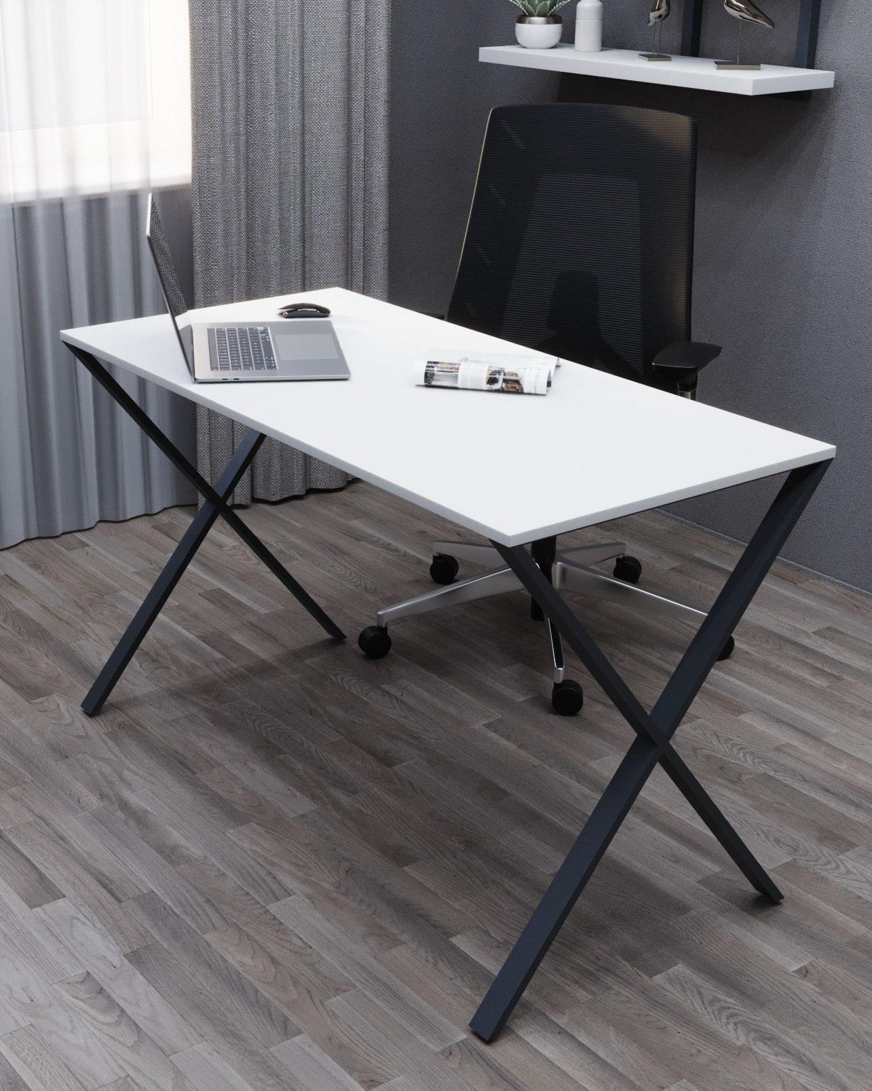 Стол письменный Loft Серия 11 1600х800х16 мм Белый (20067149)