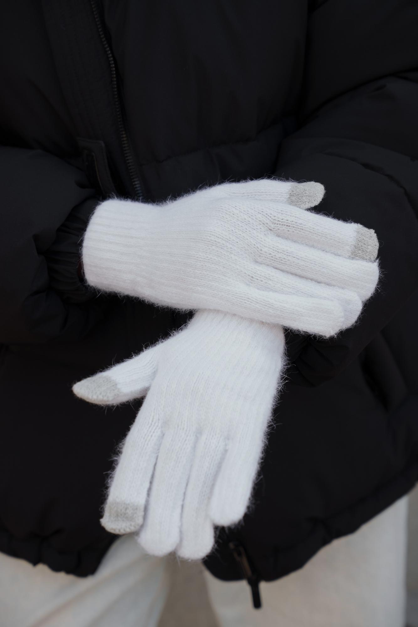 Рукавиці зимові сенсорні Without Brand Morgan 5-73 White (8055886) - фото 5