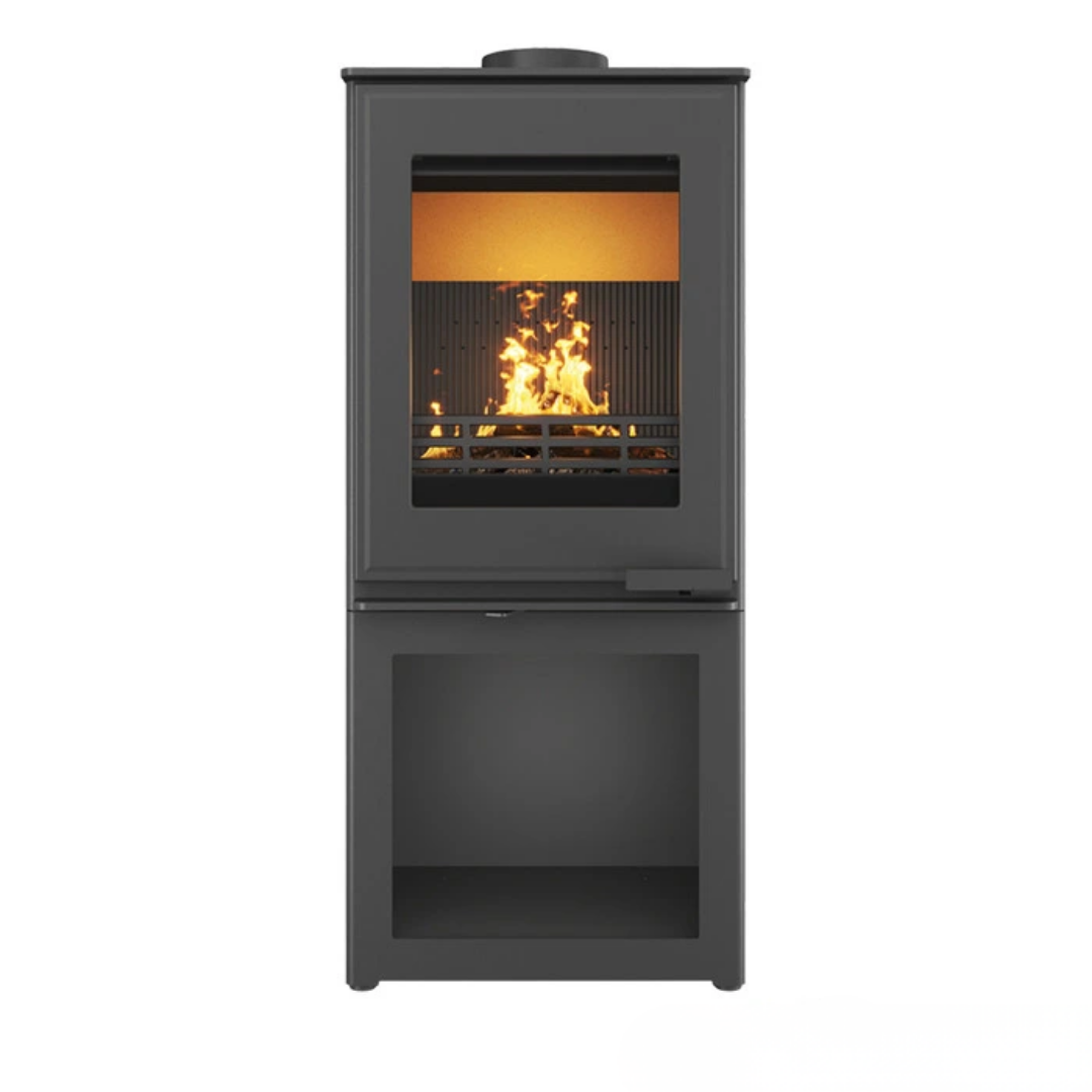 Печь-камин на дровах стальная KAWMET HARITA S15i S-Box 6,5 кВт (WS15i-SBox)