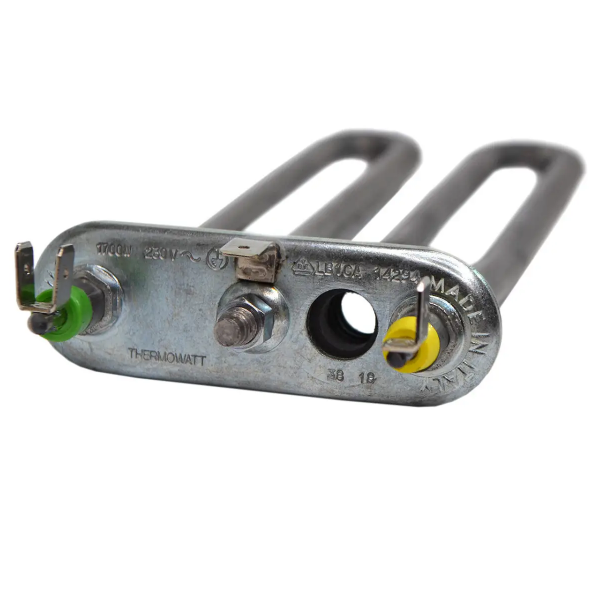 Тен подогнутый с отверстием для стиральной машины под термистор 1700 Вт 175 мм (Ten014)