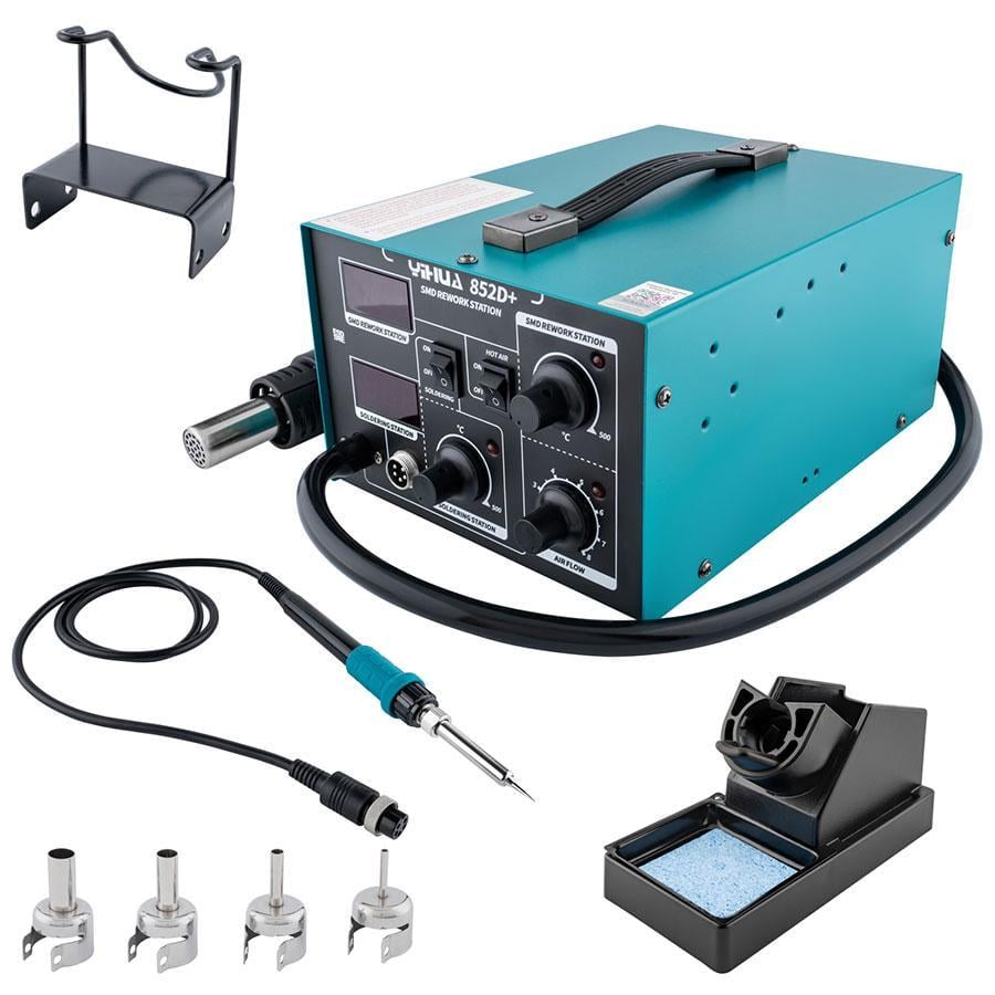 Паяльная станция компрессорная Yihua 852D+ 400 Вт 150-500С 6 кг (286813)