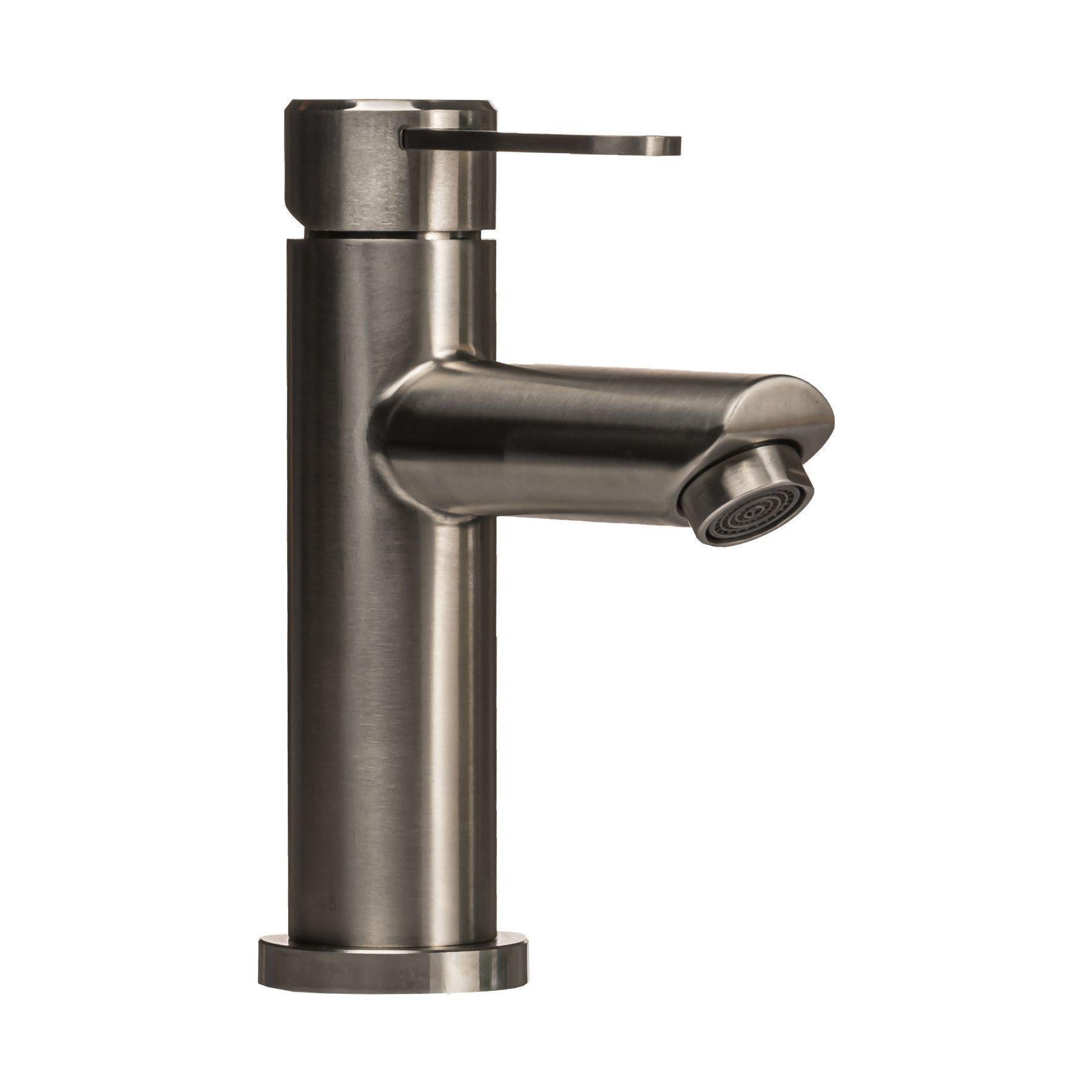 Смеситель для умывальника из нержавеющей стали GLux WIEN SBT2-101 Сатин (17538)