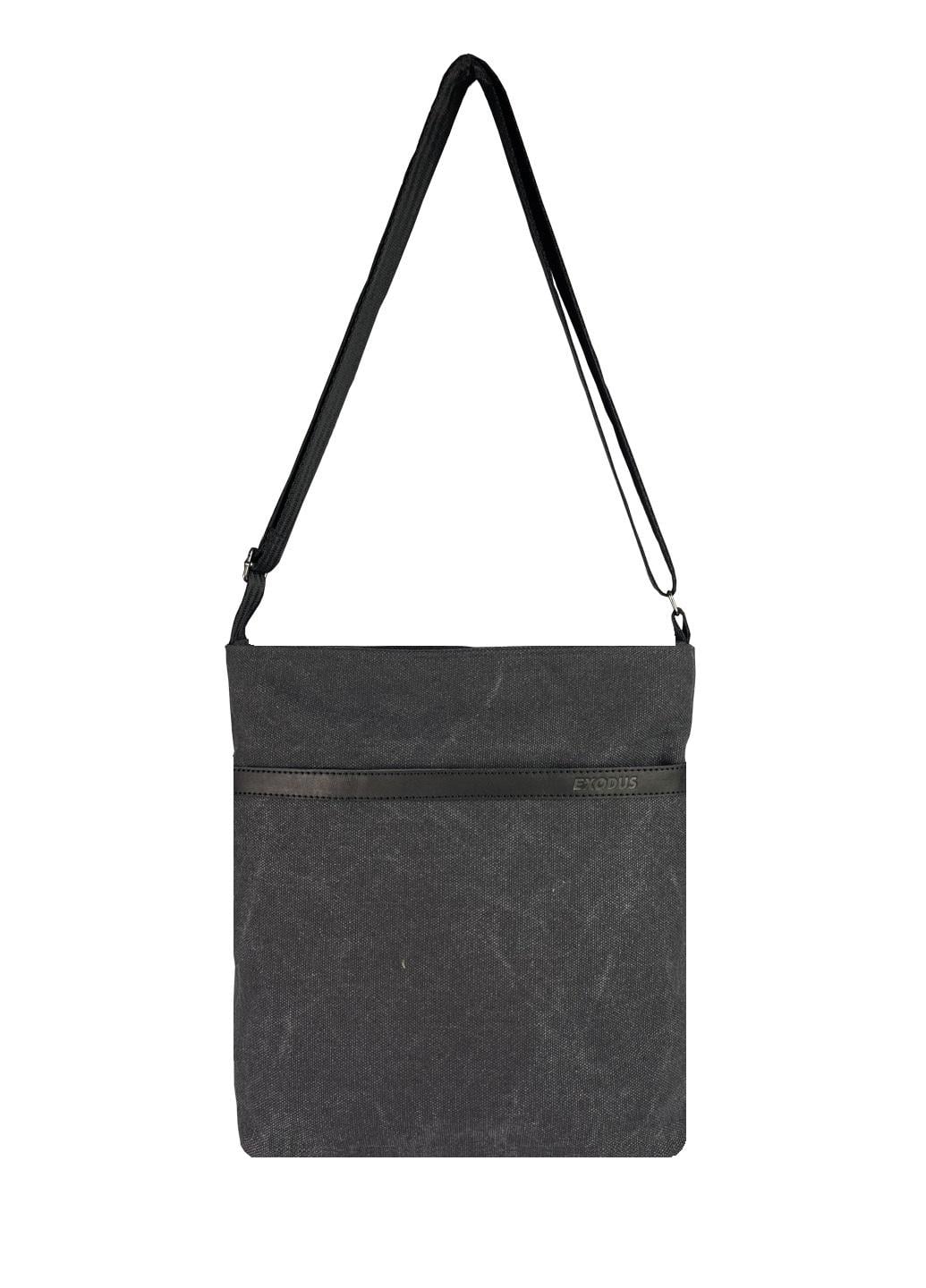 Сумка через плече Exodus Leather Canvas Сірий (P0805EX021)