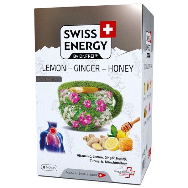 Средство противопростудное Swiss Energy Herbal tea Lemon Ginger Honey 22,5 г 8 packet (000026741)