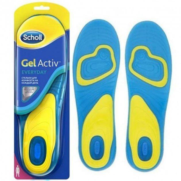 Стельки женские спортивные Scholl Gel Activ Everyday ортопедические гелиевые для обуви р. 42-46 - фото 4