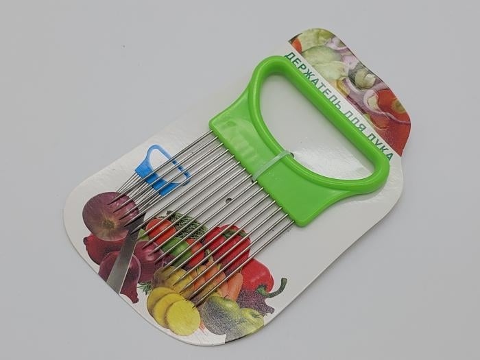 Тримач для нарізки овочів та фруктів нержавіюча сталь L 11 см (728375661) - фото 4 Тримач для нарізки овочів та фруктів нержавіюча сталь L 11 см (728375661) - фото 4