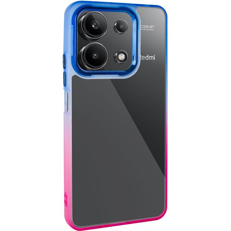 Протиударний Чохол TPU+PC Fresh sip series для Xiaomi Redmi Note 13 4G Рожевий/Синій