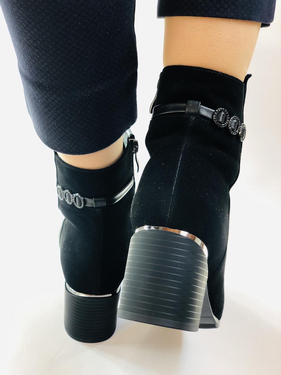 Ботильоны женские осенние Erisses р. 40 25.5 см Черный (2253) - фото 10 Ботильоны женские осенние Erisses р. 40 25.5 см Черный (2253) - фото 10