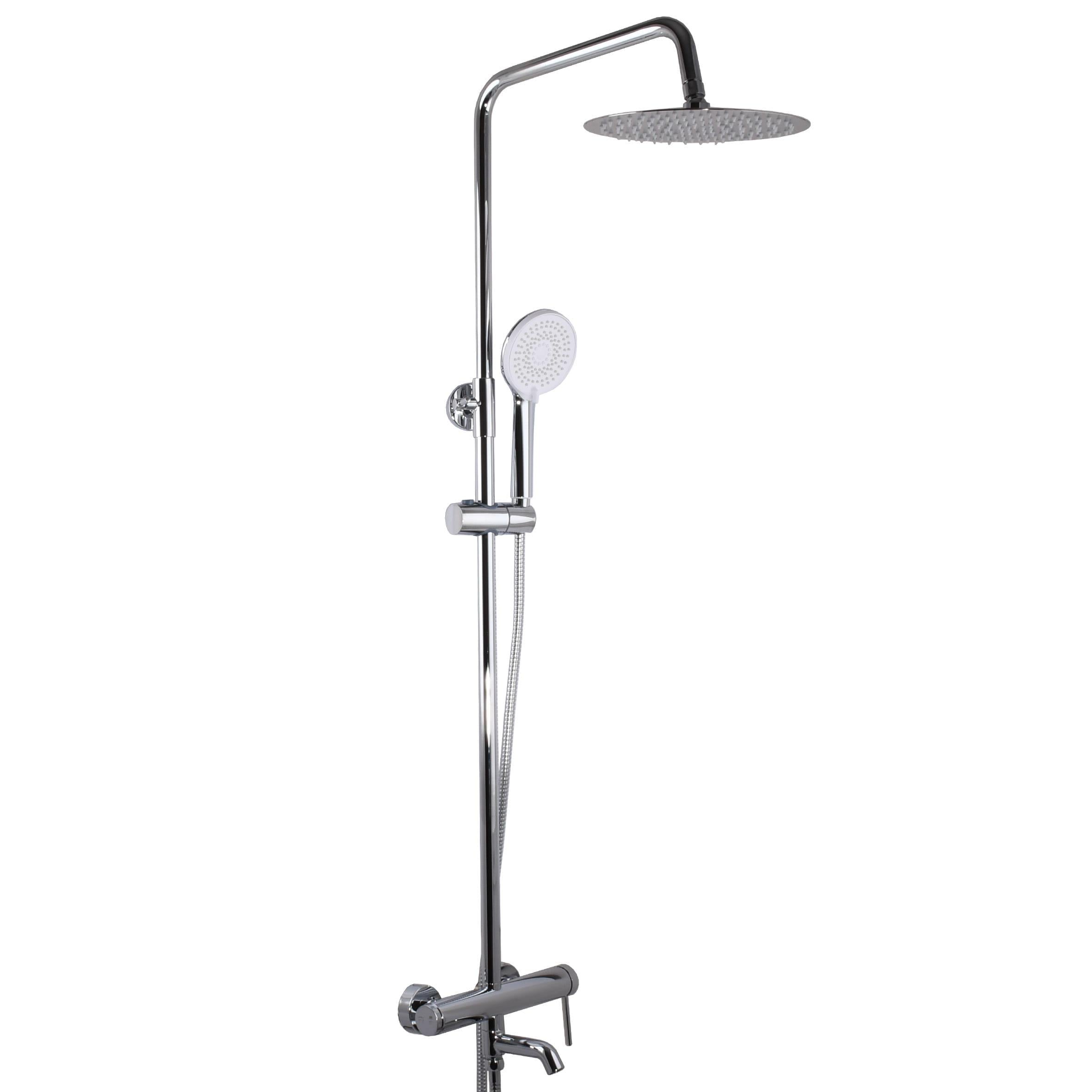 Душевая система TOPAZ Loft с изливом латунь Хром (TLF 32102-H75-C)