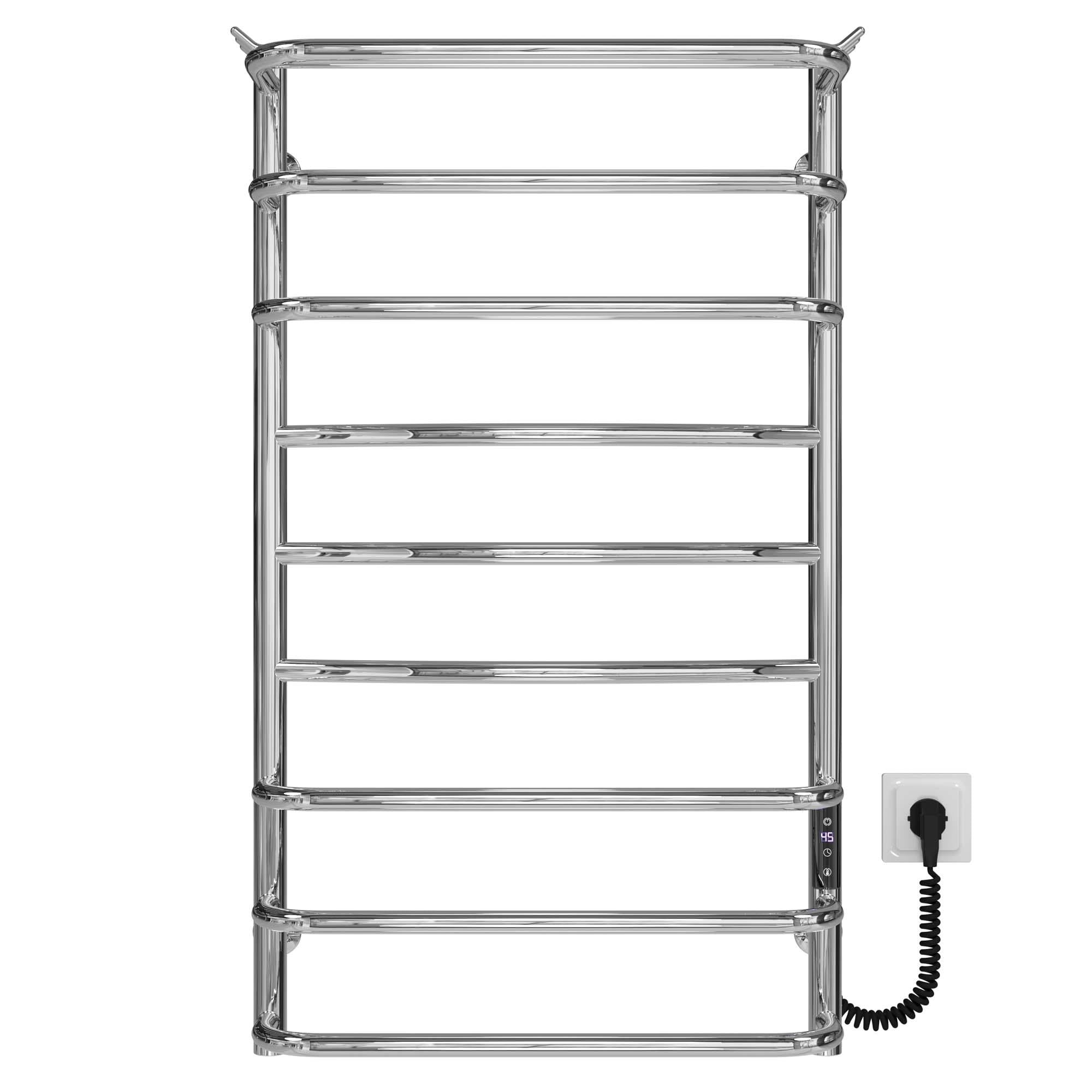 Полотенцесушитель электрический Deffi Юность П9 JD03 правое подключение нержавеющая сталь 500x900 мм Хром (C.YU.90.50.9.ECR1)