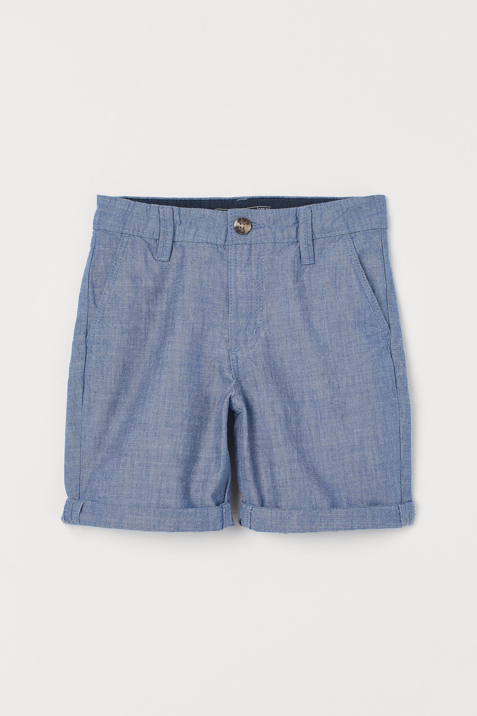 Шорти H&M Меланж 158 см Блакитний (X2006695421)