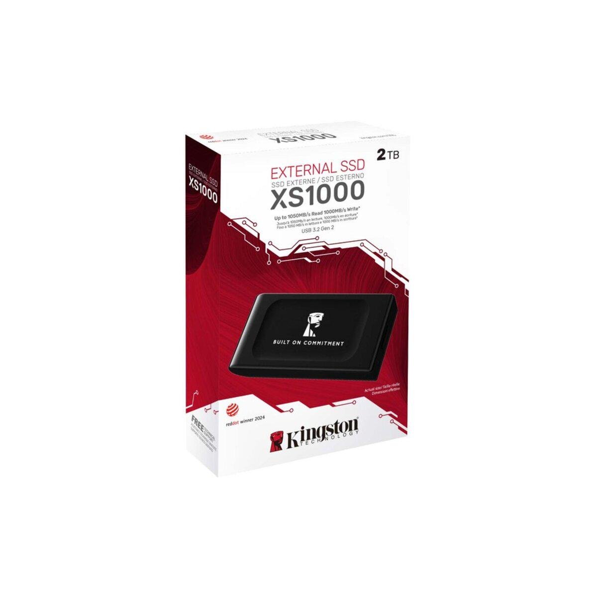 SSD-диск Kingston XS1000 BOC 2TB USB 3.2 Gen2 Type-C 3D NAND Black (SXS1000/2000GA) - фото 3 SSD-диск Kingston XS1000 BOC 2TB USB 3.2 Gen2 Type-C 3D NAND Black (SXS1000/2000GA) - фото 3