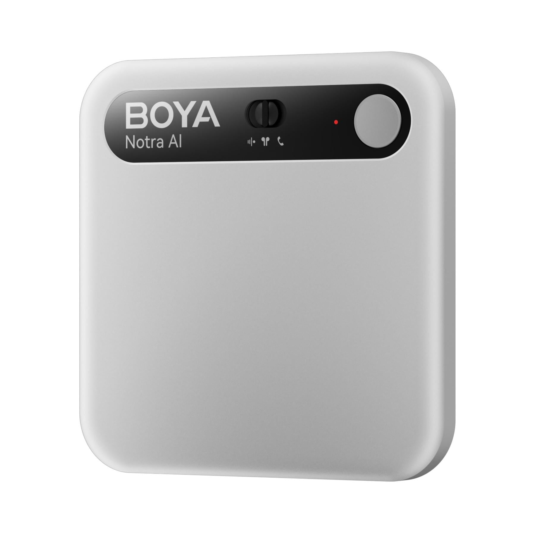 Диктофон AI Boya Notra з транскрипцією записом дзвінків та Bluetooth 64 ГБ Silver (50088)