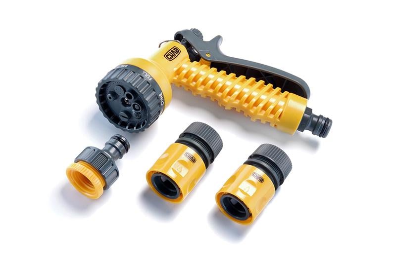 Набір для поливу Sila пістолет-розпилювач 7 режимів конектори 1/2 та адаптер 1/2-3/4