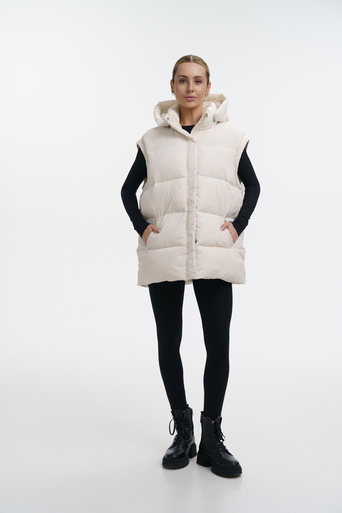 Пуховик-трансформер жіночий Intruder Mishele L Білий (1045113420/L) - фото 4