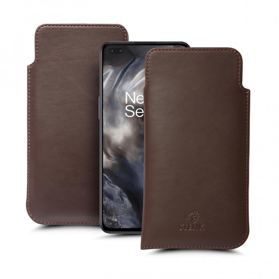 Футляр Stenk Elegance для OnePlus Nord Коричневий (68029)